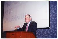 Bernard Rapoport speaking at the University of Texas El Paso Millennium Lecture Series