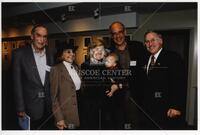 Bernard Rapoport, Audre Rapoport, Kay Bailey Hutchison, William Cunningham, and Dan Burck at University of Texas at Austin event