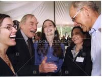 Bernard Rapoport, Kit Moncrief, Bill Cunningham, and two unidentified women