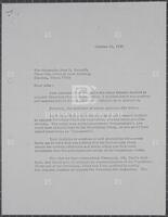 Letter from E. Ernest Goldstein to John B. Connally, October 16, 1972