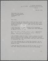 Letter from E. Ernest Goldstein to Jack Brooks, July 23, 1974
