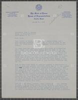 Letter from a Texas state legislator to Jack Brooks, March 23, 1953