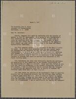 Letter from Jack Brooks to John Volpe, March 5, 1971