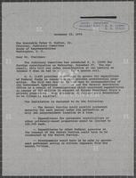 Letter from Jack Brooks to Peter Rodino, November 22, 1974