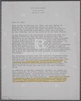 Letter from James D. St. Clair to John Doar, dated March 6, 1974