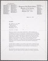 Letter from John Doar to James D. St. Clair, dated March 15, 1974