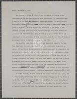 Draft of Jack Brooks's speech to the House of Representatives regarding the Vietnam Resolution, November 3, 1969