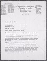 Letter from John Doar to James D. St. Clair, April 11, 1974