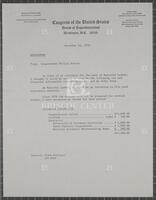 Memorandum from Phillip Burton regarding financial transparency, November 16, 1976