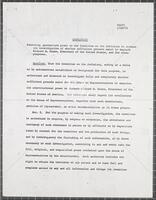 Resolution, Draft, January 29, 1974