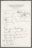Handwritten notes regarding Gerald Ford's confirmation as Vice President, undated