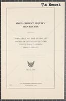 Impeachment inquiry procedures, Committee on the Judiciary, House of Representatives, Ninety-third Congress, second session, May 2, 1974