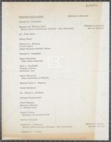 List of persons interviewed and affidavits obtained in impeachment inquiry, June 28, 1974