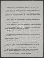 Joint Declaration of Livestock Producers of Mexico and the United States, June 11, 1965