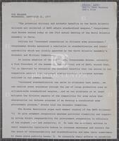 News release regarding resolution introduced by Jack Brooks at the North Atlantic Assembly, September 21, 1977