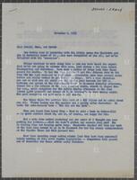 Letter from Jack Brooks to Edward Brooks and family, November 2, 1963.