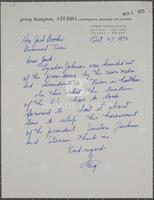 Letter from a constituent to Jack Brooks, October 27, 1973