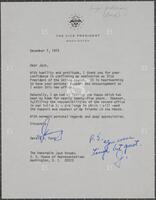 Letter from Gerald Ford to Jack Brooks, December 7, 1973