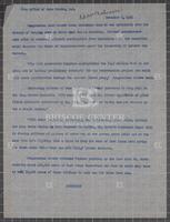 News Release announcing continued work on the McGee Bend Dam, November 9, 1956