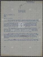 Letter from Jack Brooks to constituent, November 14, 1956