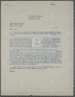 Letter from Jack Brooks to a student, December 3, 1959