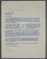 Letter from a constituent to Jack Brooks, April 12, 1961.