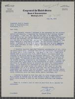Letter from Albert Rains to Jack Brooks, July 20, 1962.