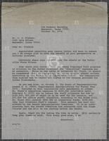 Letter from Jack Brooks to a constituent, October 26, 1974