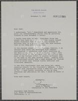Letter from Bryce Harlow to Jack Brooks, November 7, 1969