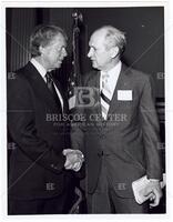 Photograph of Jack Brooks and Jimmy Carter, June 30, 1976