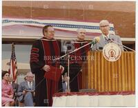 Photograph of Jack Brooks and Dolph Briscoe, December 17, 1977