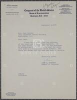 Letter from John S. Monaghan to Jack Brooks, September 9, 1964