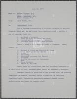 Memo from Jack Brooks to Walter Flowers, Barbara Jordan, Edward Mezvinsky, Robert Drinan, regarding "Impeachment Study," July 16, 1974