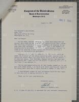 Letter from a Texas state legislator to Jack Brooks, August 2, 1961