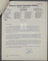 Letter from Democratic National Congressional Committee to Congresspeople, June 29, 1962