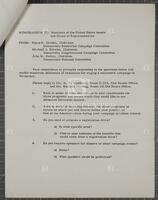 Memorandum To: members of the United States Senate and House of Representatives, undated