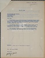 Letter from Jack Brooks to John Connally, July 27, 1962