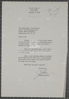 Letter from John Connally to Jack Brooks, August 7, 1962