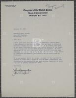 Letter from John Conyers, Jr. to Jack Brooks, January 18, 1965