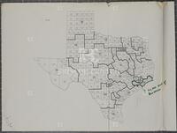 Map of Texas congressional districts, June 2, 1965