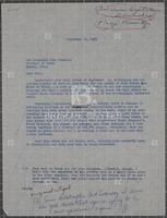 Letter from Jack Brooks to John Connally, September 20, 1965