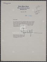 Letter from Lyndon B. Johnson to Jack Brooks, May 28, 1959