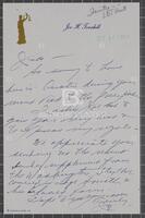 Letter from Joe Tonahill to Jack Brooks, October 16, 1963