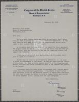 Letter from Laurence Curtis to Jack Brooks, February 28, 1956