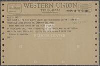 Telegram from Lyndon B. Johnson to Jack Brooks, December 18, 1963