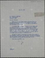 Letter from Jack Brooks to a constituent, June 12, 1961