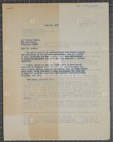 Letter from Jack Brooks to a constituent, July 19, 1961