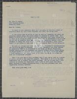 Letter from Jack Brooks to a constituent, July 7, 1961