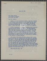 Letter from Jack Brooks to a constituent, April 26, 1961