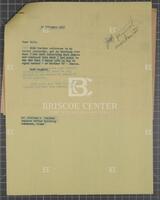 Letter from Jack Brooks to president of Beaumont State Bank, February 19, 1955